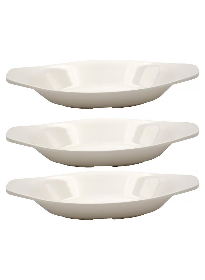 IDEAL PACK Melamine Oval Serving Tray 8 Inch Durable Food Tray for Snacks and Appetizers - Image 4