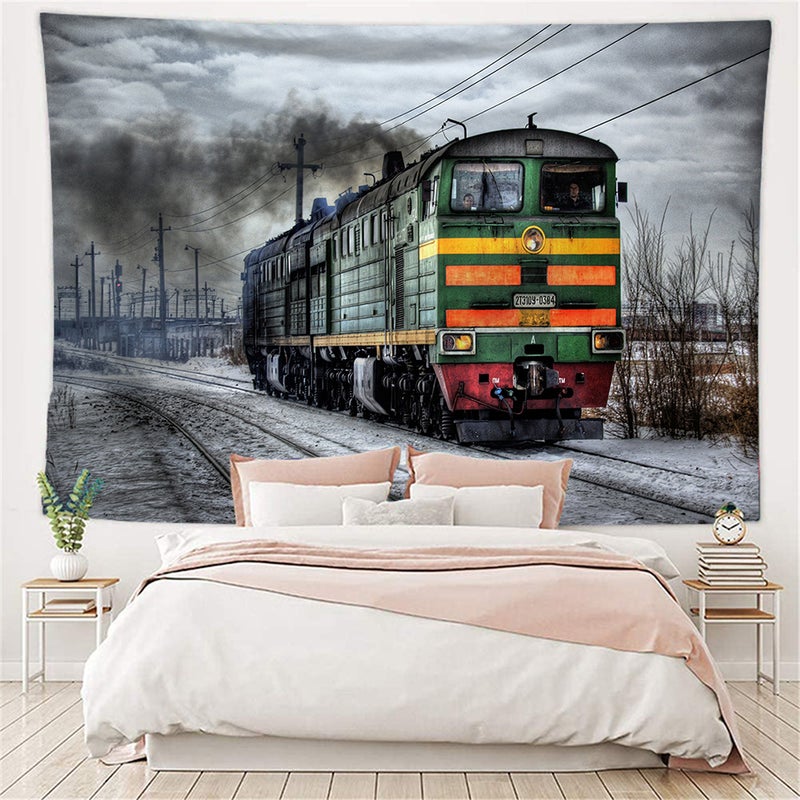1pc Decorative Tapestry 3D Printed Vintage Background Cloth Wall Hanging for Home Dorm Apartment (Green) - Image 3