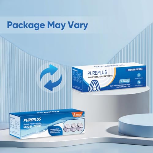 Pure Plus PUREPLUS WHR-140 Shower Head Filter Cartridge, Replacement for Culligan WSH-C125, HSH-C135, ISH-100, HSH-BN135, S-H200-C, S-H200-BN, S-W100-C Advanced KDF WTR Filtration & Consistent Water Flow, 3Pack - Image 2