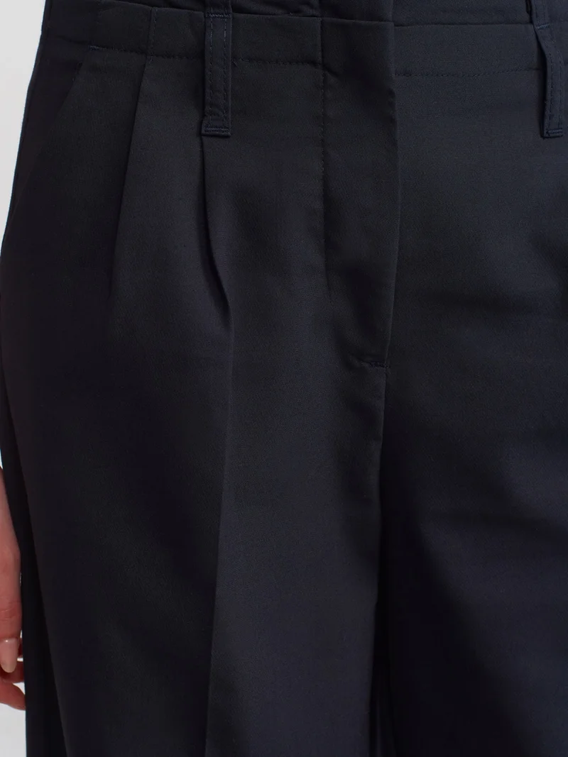 Dilvin 71210 Dad Fit Classic Trousers-Navy Blue