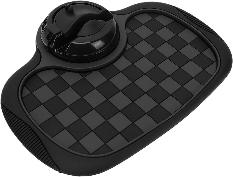 Car Anti Slip Mat, Premium PVC Dashboard Pad with 360 Degree Rotatable Phone Holder and Adjustable Number Cards, for Cell Phone Sunglasses Keys on Car Dashboard - Image 4