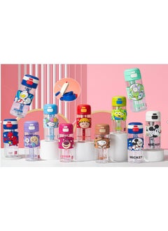 NIBEMINENT 600ML Children's Water Cup With Straw Cute School Special Students  - Image 2