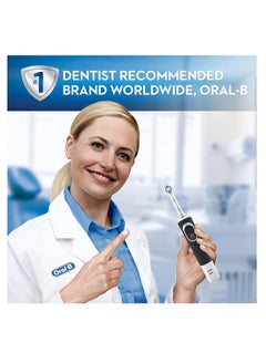 Oral-B فرشاة أسنان فيتاليتي 1+1 مجانية قابلة لإعادة الشحن مع قابس 3 دبابيس في الإمارات العربية المتحدة  - Image 3