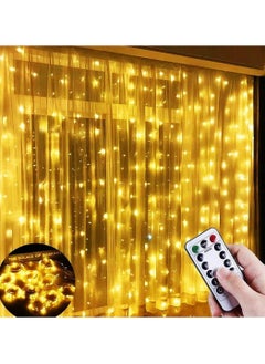 Generic Yellow Warm Light LED Net Curtain String Light 4.5*3 m  - Image 1