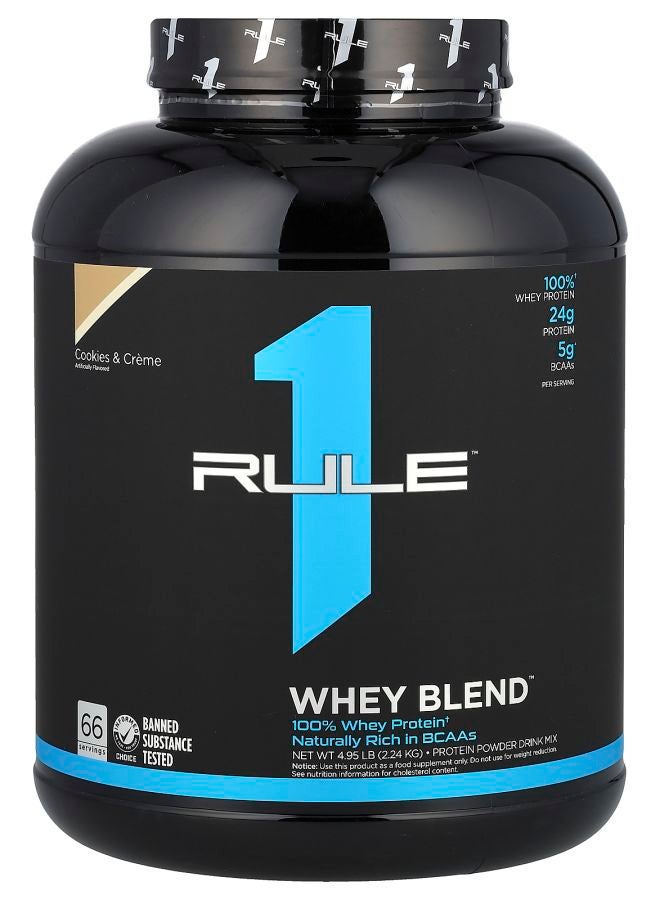 مسحوق بروتين مصل اللبن بنكهة الكوكيز والكريمة 4.95 رطل (2.24 كجم)