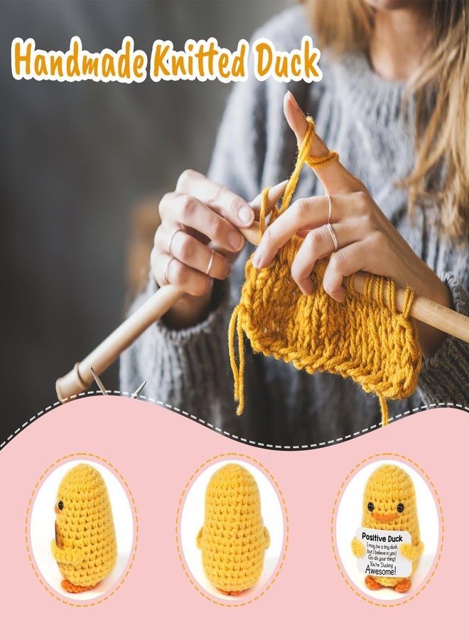 MBL Easter Basket Stuffers for Teens - Easter Basket Essentials Egg Fillers Funny Birthday Graduation Emotional Positive Cheer up Stress Relief Crochet Duck for Kids Girls Her Him Men Friend Coworker - Image 2
