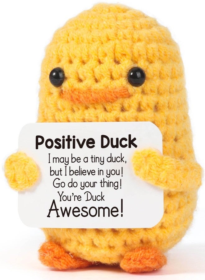 MBL Easter Basket Stuffers for Teens - Easter Basket Essentials Egg Fillers Funny Birthday Graduation Emotional Positive Cheer up Stress Relief Crochet Duck for Kids Girls Her Him Men Friend Coworker - Image 1