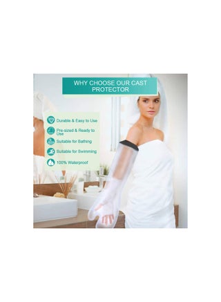 Waterproof Cast Covers for Shower Arm, Adult Cast Protector Full Arm Cast Covers for Showering Bath, Reusable Sealed Cast Bandage to Keep Wound Bandages Dry,Cast Shower Cover Arm Fit Finger Hand Wrist - pzsku/Z8C3FF259A0C9B7D06799Z/45/_/1732901221/55d851f0-d0e5-46d6-bc05-48f14daae777