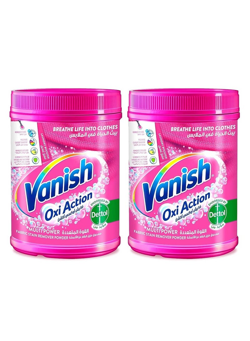 Vanish Vanish Laundry Stain Remover Oxi Action Powder for Colors & Whites - 700g X 2 - Image 1
