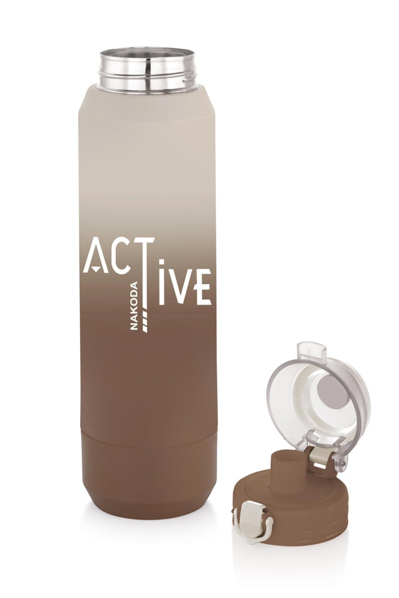 Nakoda Zenon Water Bottles Stainless Steel Insulated Hot & Cold Flask -700ml, Water Bottle Ideal for Home, Office, Gym, Outings, and School -Brown - Image 4