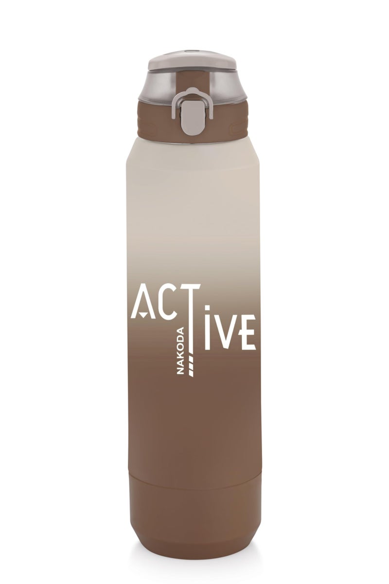 Nakoda Zenon Water Bottles Stainless Steel Insulated Hot & Cold Flask -700ml, Water Bottle Ideal for Home, Office, Gym, Outings, and School -Brown - Image 1