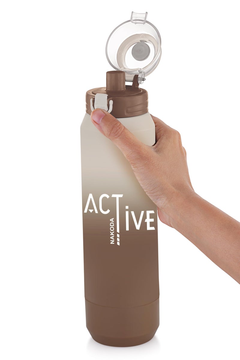 Nakoda Zenon Water Bottles Stainless Steel Insulated Hot & Cold Flask -700ml, Water Bottle Ideal for Home, Office, Gym, Outings, and School -Brown - Image 3