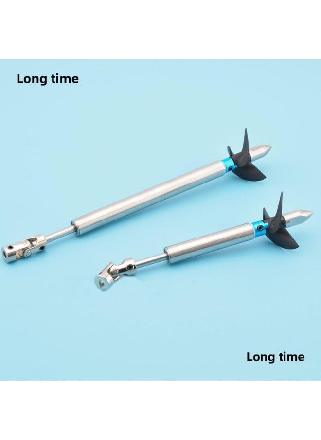 null - 4mm Boat Shaft Assembly Model Boat Drive Shaft Stainless Steel Shafting Assembly With Nylon Propeller And Universal Joint-Color:Shaft Length 25cm/shaft Sleeve 20cm-Specifications:3.175mm Motor Shaft - Image 1