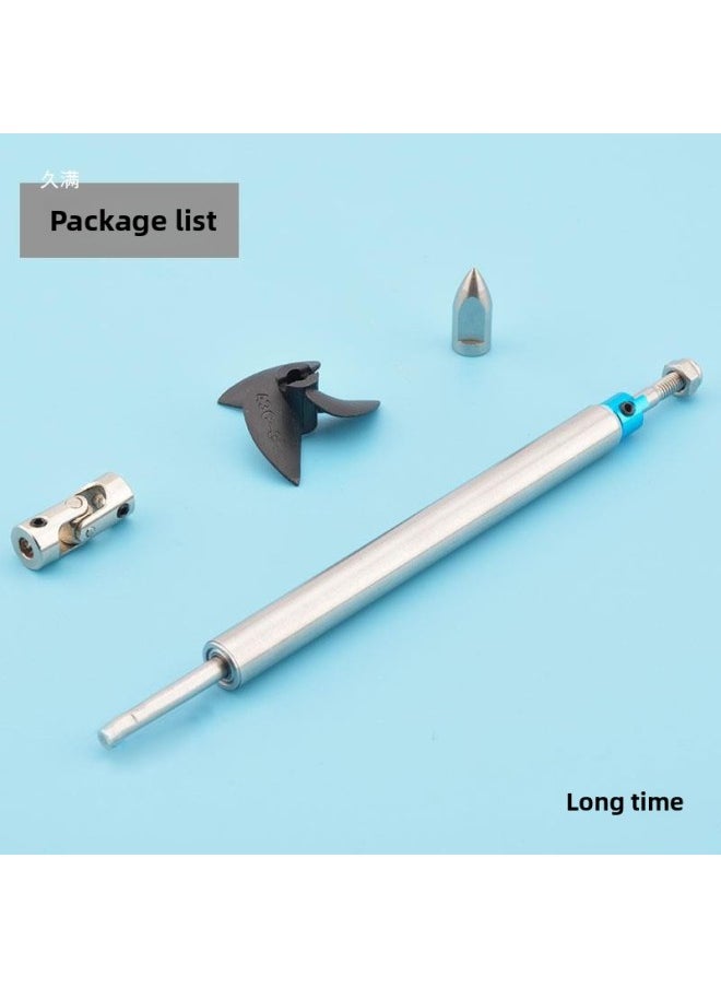 null - 4mm Boat Shaft Assembly Model Boat Drive Shaft Stainless Steel Shafting Assembly With Nylon Propeller And Universal Joint-Color:Shaft Length 25cm/shaft Sleeve 20cm-Specifications:3.175mm Motor Shaft - Image 1