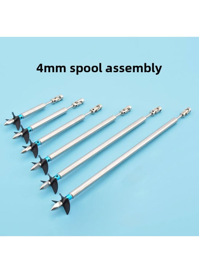null - 4mm Boat Shaft Assembly Model Boat Drive Shaft Stainless Steel Shafting Assembly With Nylon Propeller And Universal Joint-Color:Shaft Length 25cm/shaft Sleeve 20cm-Specifications:3.175mm Motor Shaft - Image 1