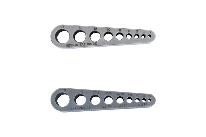 Big Gator Tools MTG500NP + STD500NP Metric and Standard V Style Hand Tap Guide 2pc Set - Image 1