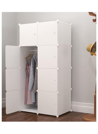 Portable Wardrobe Closets, Combination Storage Cabinet with Door, Closet Storage for Bedroom - pzsku/Z8C4055652D5E2159B56CZ/45/_/1724482233/b1a7835a-661e-486e-beb5-7ea98af2d344