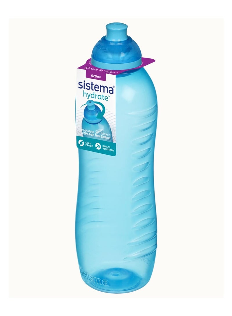 sistema زجاجة ضغط سيسيما 460 مل (زرقاء): زجاجة رياضية ولياقة بدنية - مضادة للتسرب وخالية من BPA - آمنة وقابلة لإعادة الاستخدام ، مصنوعة في نيوزيلندا - Image 1