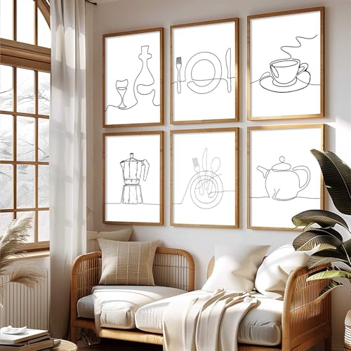 kotart Restaurant Theme Digital Painting for Kitchen Restaurant Cafe Wall Decoration - Minimal Wall Art Prints for Dinning Room Decor (10X13 INCH, F) - Image 4
