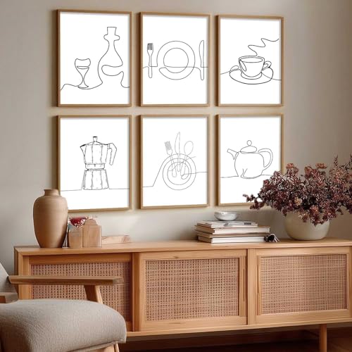 kotart Restaurant Theme Digital Painting for Kitchen Restaurant Cafe Wall Decoration - Minimal Wall Art Prints for Dinning Room Decor (10X13 INCH, F) - Image 3