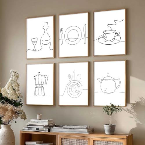 kotart Restaurant Theme Digital Painting for Kitchen Restaurant Cafe Wall Decoration - Minimal Wall Art Prints for Dinning Room Decor (10X13 INCH, F) - Image 5