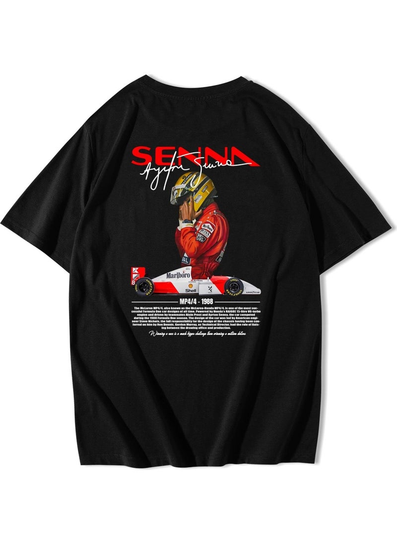 BRZ Collection - Unisex Oversize Ayrton Senna T-Shirt - Image 1