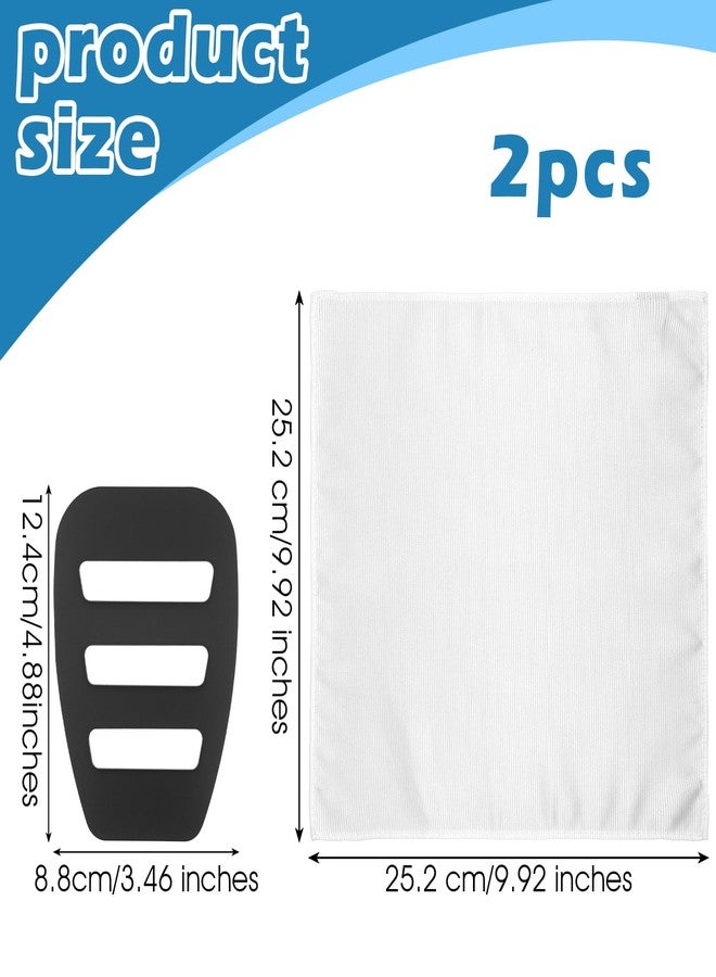 Qianyu Pocket Squares for Men Invisible Pockets Square Holder 10'' Handkerchiefs with Pocket White Suit Handkerchiefs for Daily Wedding Party Business Groom Casual Banquet Vests White Jackets - Image 2