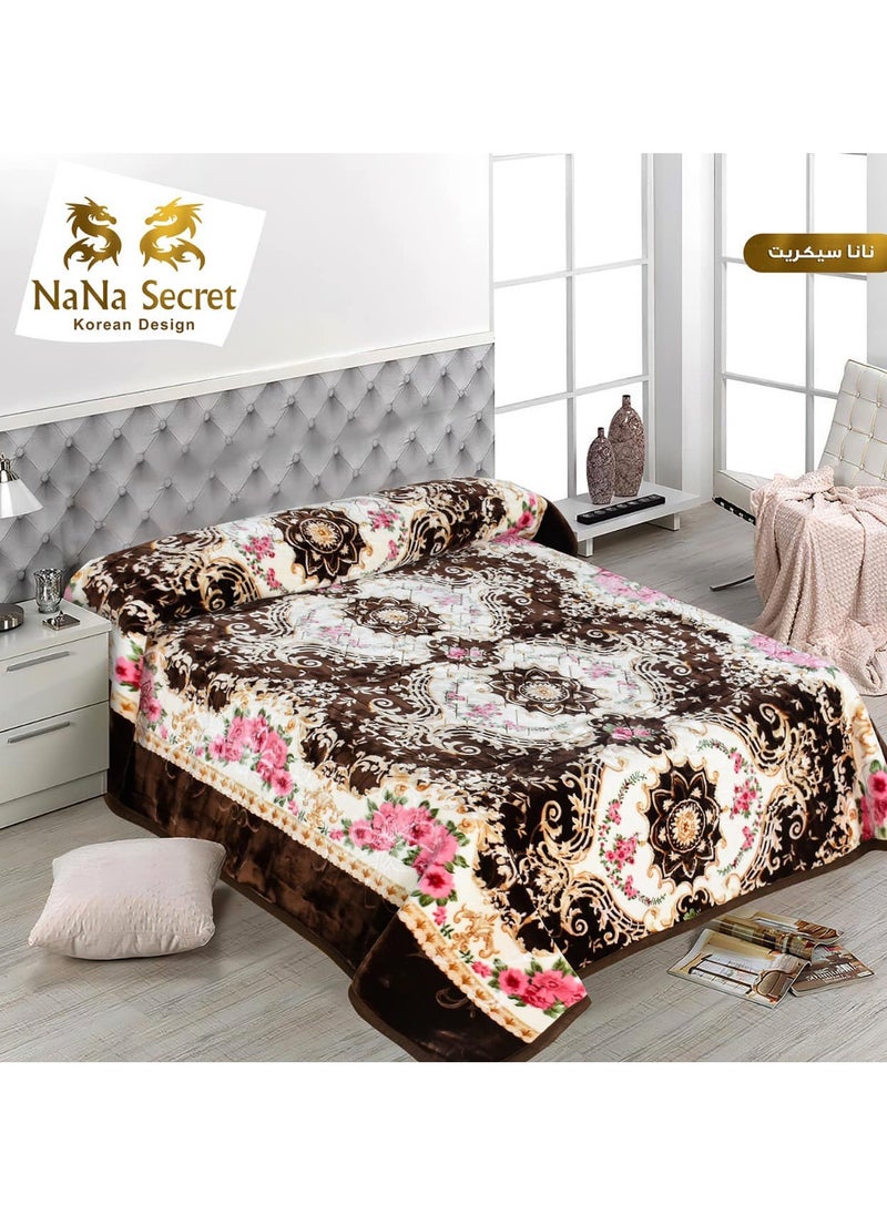 NaNA Secret Blanket 8 kg 2 layers, laser engraving, Korean design 