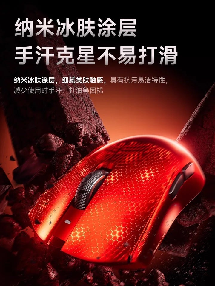 Eweadn S9 Pro Ultra Gaming Mouse, Wireless Tri-Mode, PAW3950, Dual 8K, 42000 Dpi, Ergonomic Lightweight, for PC Office - Image 4