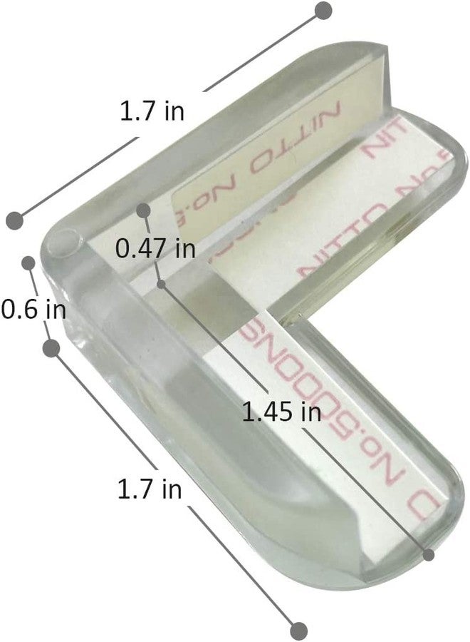 PUNZONE مجموعة بونزون المكونة من 4 واقيات زوايا، مصدات أمان لزوايا وحواف الأثاث، أغطية حماية الزوايا لحماية الأطفال، مصد ووسادة لحماية حواف الأثاث والطاولات الحادة (على شكل حرف L) - Image 2