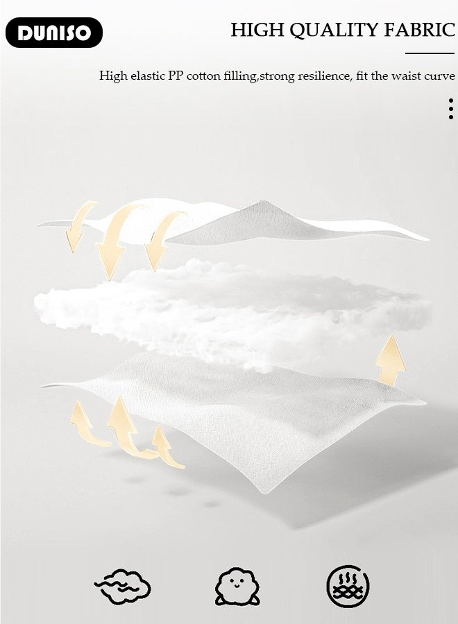 DUNISO Reading Pillow, Large Bed Rest Pillow with Detachable Neck Roll,Backrest with Arms，Pockets and Washable Cover, for Sitting in Bed or Couch-Backrest Reading Pillow Adult Back Pillows for Reading,Watching TV,Gaming,Relaxing - Image 4