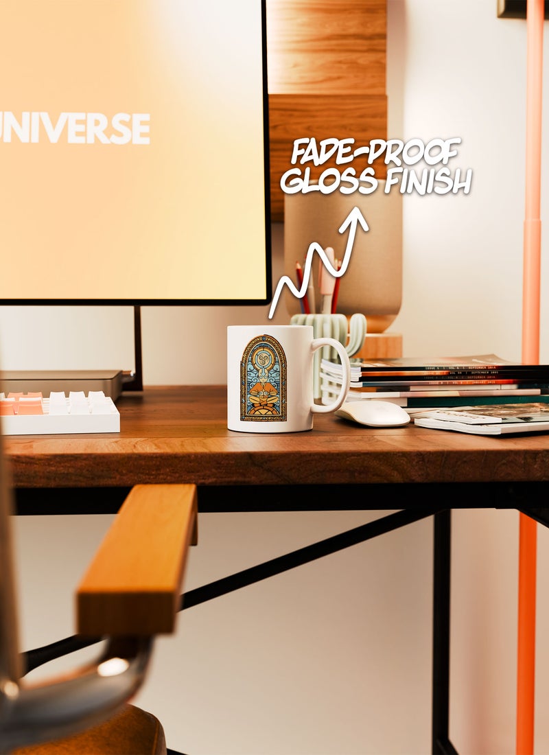 LOUD UNIVERSE White Ceramic Coffee Mug Cute Avatar Aang Cure Last Airbender Cartoon Ceramic Tea Cup - Image 5