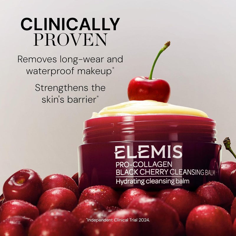ELEMIS Pro-Collagen Black Cherry Cleansing Balm | 3-in-1 Makeup Remover & Deep Cleanser | Hydrating & Nourishing | 100g - Image 2