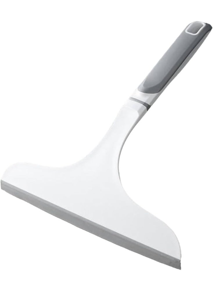 Glass Squeegee with Curved Handle – Flexible Water Wiper for Windows, Mirrors & Shower Doors – Easy to Use, Time-Saving Cleaning Tool – Gray, 27 × 24 cm - Image 1