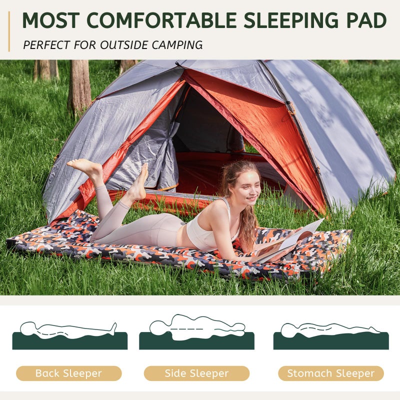 Home Mate HomeMate Memory Foam Camping Cot Mattress Pad Mat-Sleeping Pad Mat Portable Roll Up Travel Mattress CertiPUR-US for Adults-Camping Bed for Guests Floor Tent Sleepover with Waterproof Cover Travel Bag - Image 3