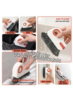 Excefore Crevice Cleaning Brush, 2 Pack Hard Bristle Crevice Cleaning Brush,Hand-held Crevice Cleaner Tools for All Corners and Gaps  - Image 3