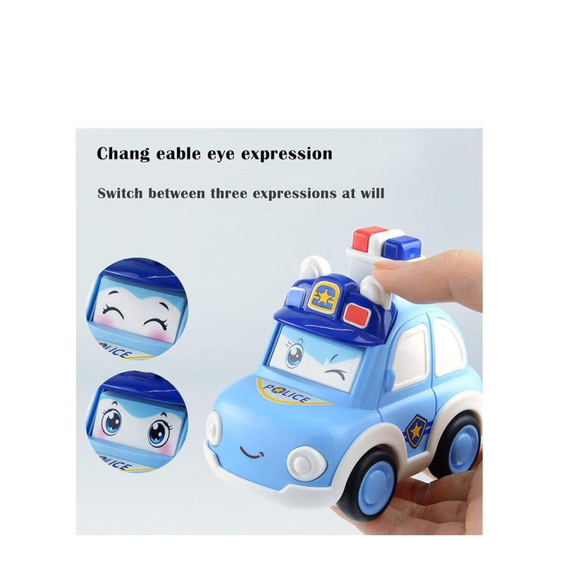 SOLARAE 4PCS Pull Back Cars Toys are suitable for three-year-old children, Toddler Toy Wind Up Cars，Friction Powered Press Vehicles Infant Birthday Gift for boys and girls. - Image 4