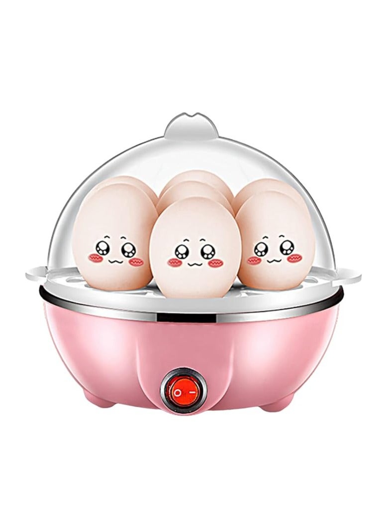 350W Rapid Electric Egg Steamer/Boiler Double Layer x 7 Egg Capacity- Pink  - Image 1