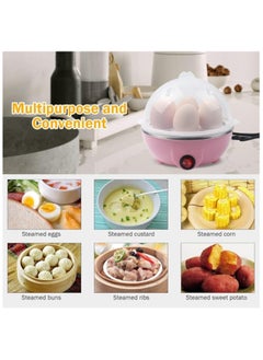 Generic 350W Rapid Electric Egg Steamer/Boiler Double Layer x 7 Egg Capacity- Pink  - Image 4