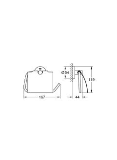 Grohe Paper Holder 10×6 cm -Black  - Image 2