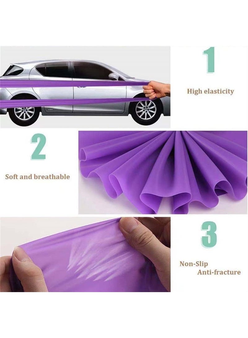 ساكن مجموعة من 3 أشرطة مقاومة للجزء العلوي والسفلي من الجسم، مجموعة أشرطة مقاومة لتمارين القوة واللياقة البدنية، تمارين البيلاتس والتمدد واليوغا، العلاج الطبيعي واللياقة البدنية - Image 5