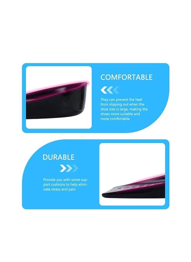 Spaceshoop 1 Pair Silicone Gel Heel Pads Shoes Insole Foot Care Cushion Orthotic Insole  - Image 3