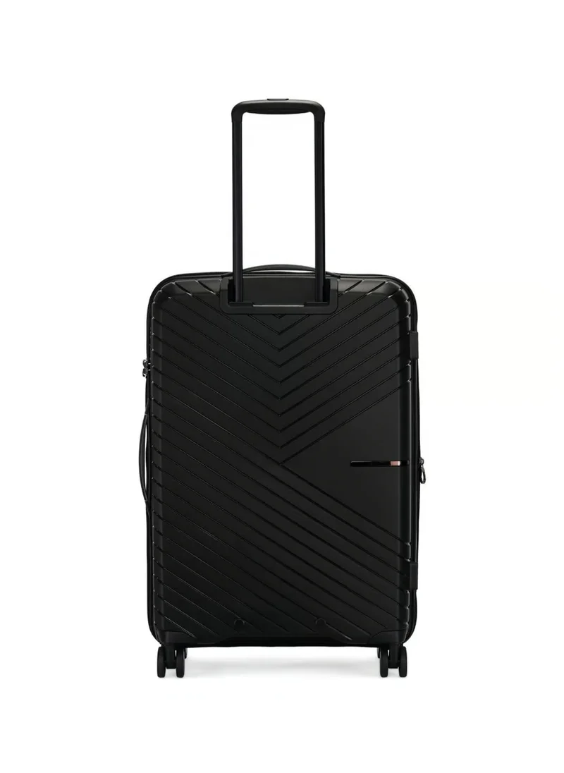 CALVIN KLEIN Sustain 2.0 Hardside Luggage on Wheels for Unisex | Ultra Lightweight ABS on with Spinner Wheels 4 Color Black