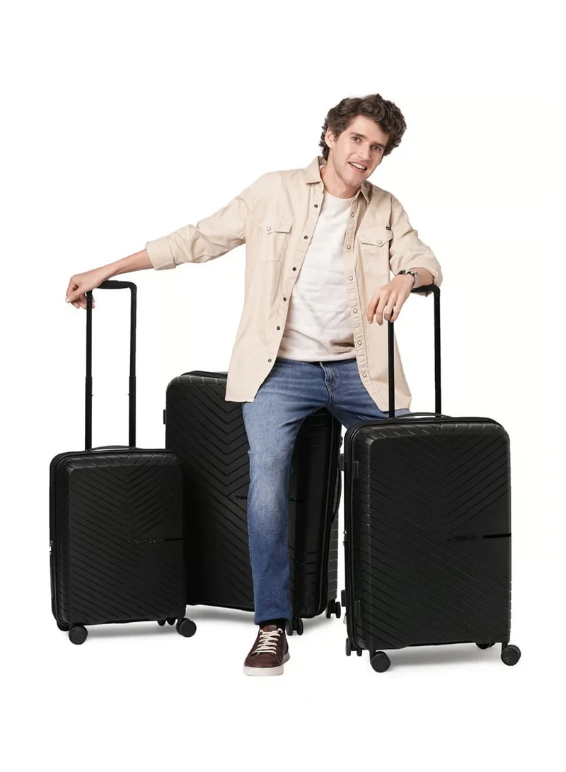 CALVIN KLEIN Sustain 2.0 Hardside Luggage on Wheels for Unisex | Ultra Lightweight ABS on with Spinner Wheels 4 Color Black