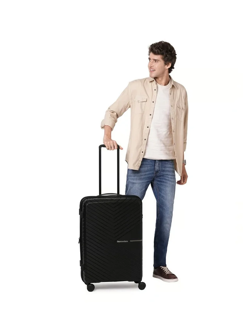CALVIN KLEIN Sustain 2.0 Hardside Luggage on Wheels for Unisex | Ultra Lightweight ABS on with Spinner Wheels 4 Color Black