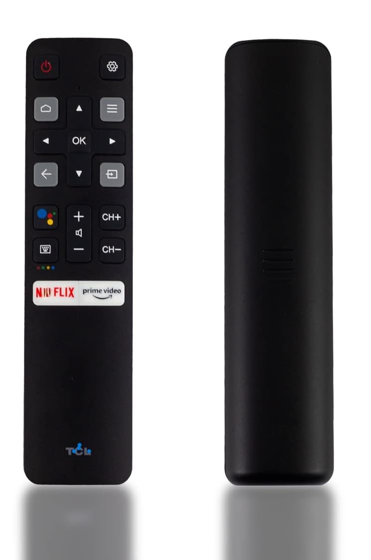 KPDP RC802V FNR2 Original Voice Remote for TCL Android Smart TVs – Compatible with Models 40S330 43S434 50P8 55P8 65P8 75S434 and More with Built-in Voice Control and Dedicated Prime Video Button - Image 1