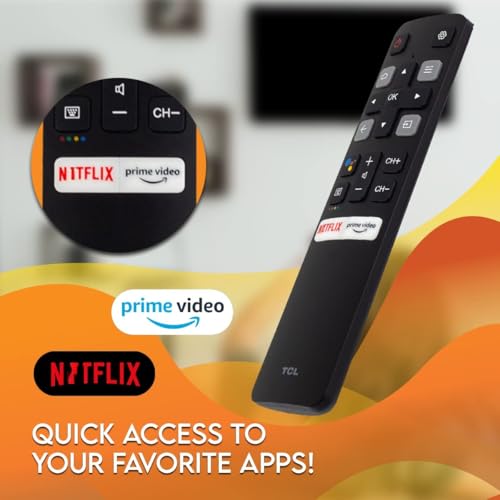 KPDP RC802V FNR2 Original Voice Remote for TCL Android Smart TVs – Compatible with Models 40S330 43S434 50P8 55P8 65P8 75S434 and More with Built-in Voice Control and Dedicated Prime Video Button - Image 5