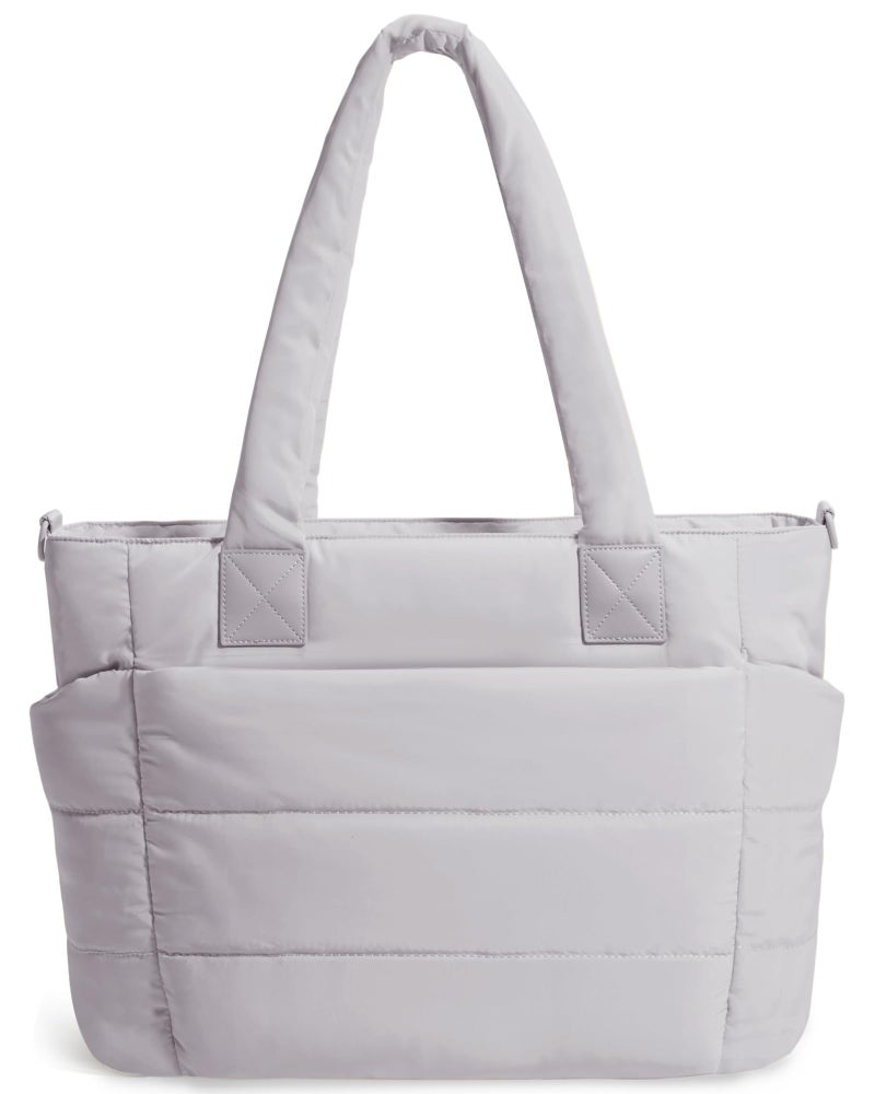 GASSDA Tote Bag for Women Lightweight Puffer Tote Bag Large Nurse Bags Handbag with Pockets Zipper Closure for Work Travel - Image 1