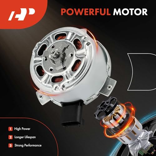 A-Premium Radiator Fan Motor Compatible with Chevrolet, GMC & Cadillac Models - Silverado 1500 2010-2013, Tahoe 2010-2014, Avalanche 2010-2013, Suburban 2500, Sierra 1500, Yukon XL, Escalade ESV EXT - Image 4