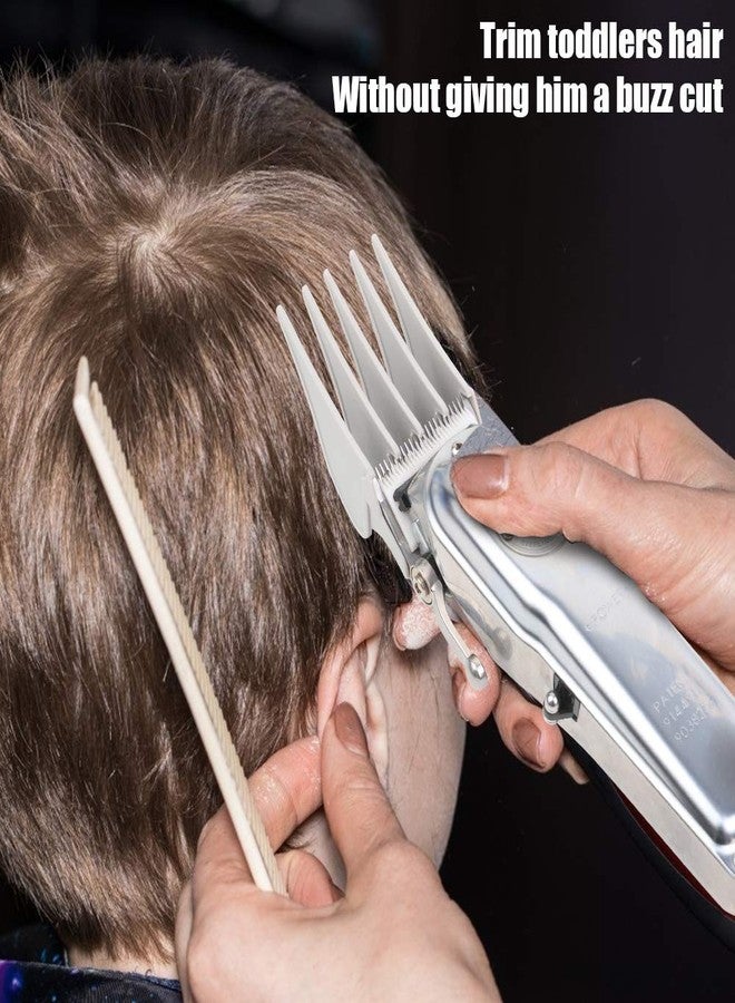 CR8GR8 Professional Hair Clipper Guides: 1 & 1/4", 1 & 1/2", 2" Combs, Fits Wahl Clippers (White) - Image 5